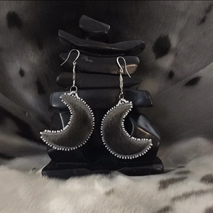 Moon Shaped Sealskin Earrings (2019)