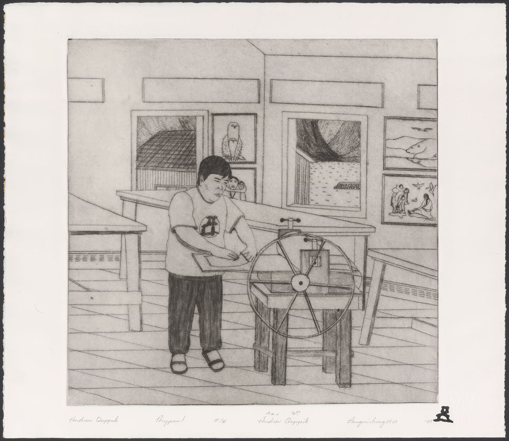 Self-Portrait in Printshop (2003)