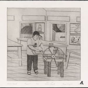 Self-Portrait in Printshop (2003)