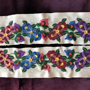 Embroidered panels for kamiit (2019)