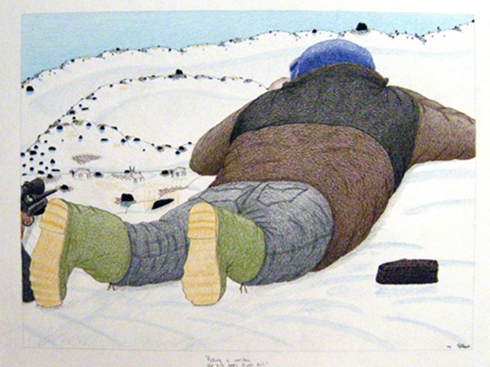 Picking a Caribou for his Son's First Kill (2012)