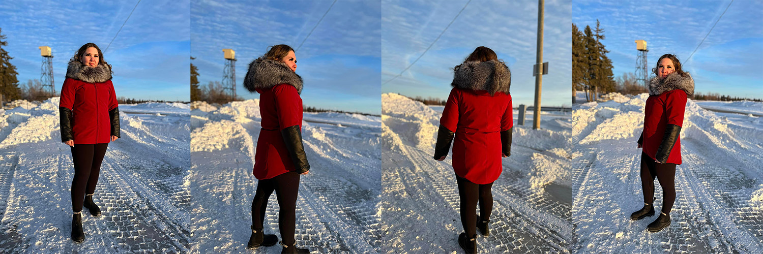 Red and Black Leather Parka (2023)