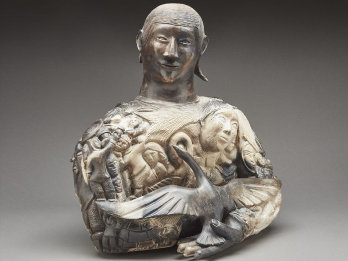 and Leo Napayok, Man Holding Bird, (date unknown)