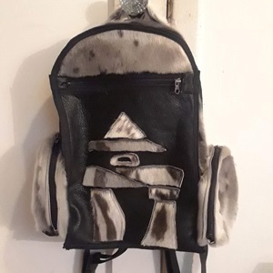 Sealskin Backpack with Inukshuk Design (2020)