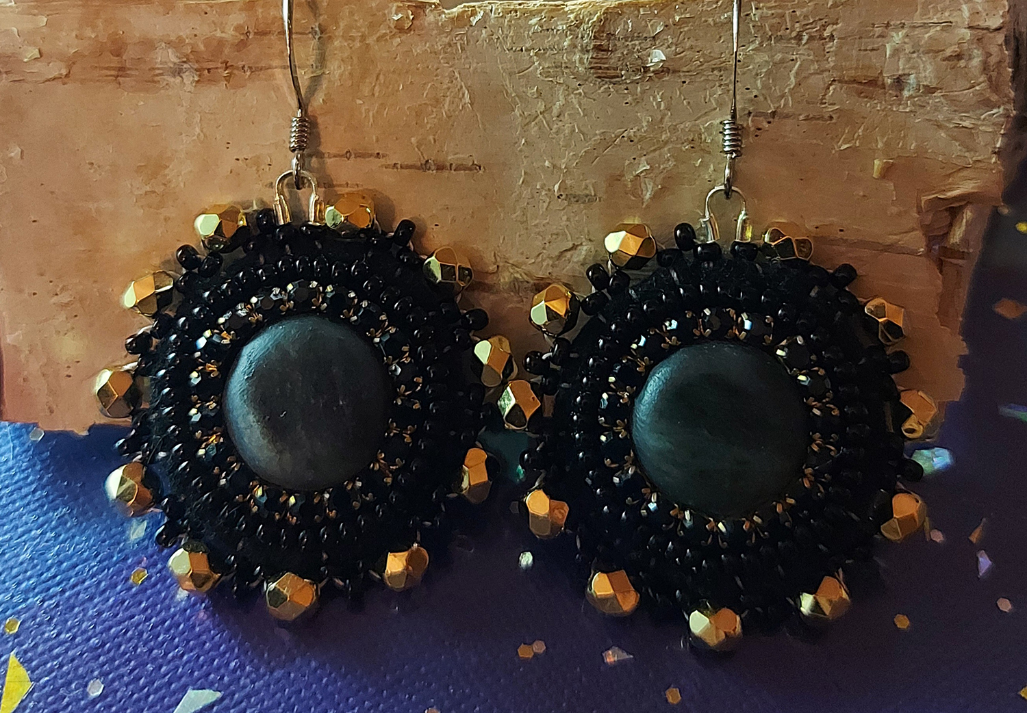 Soapstone circle earrings (2022)