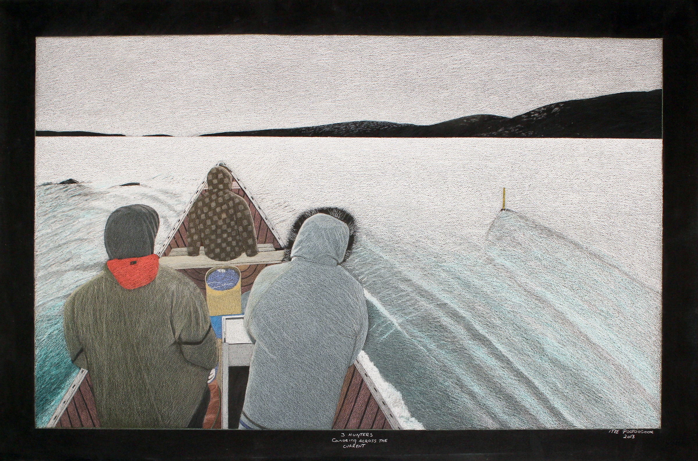 Three Hunters Canoeing Across the Current (2013)