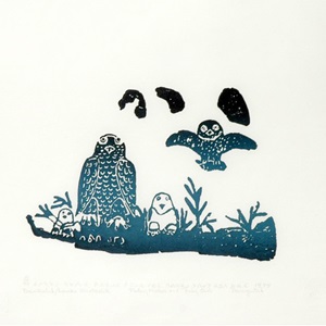 Father, Mother and Baby Owls (1978)