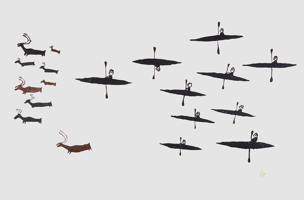 Kayaks and Caribou (1971)