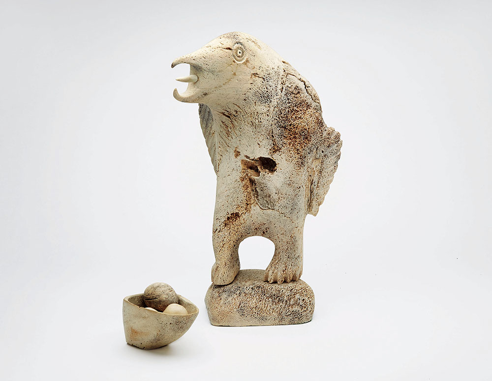 Bird Guarding Nest of Eggs (1972)