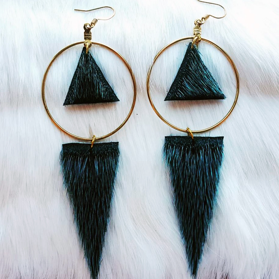 Sealskin hoop earrings (2019)