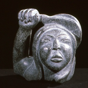 Woman Holding Racquet (1977)