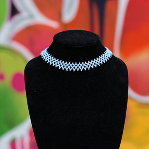 baby blue beaded choker (2021)
