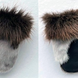 Small children’s sealskin and beaver mitts (2023)