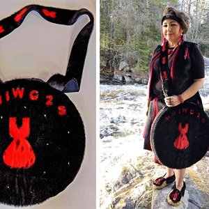 Red Dress Sealskin Inuit Drum Case (2023)