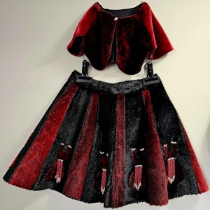 Red Dress Sealskin Skirt and Shawl (2022)