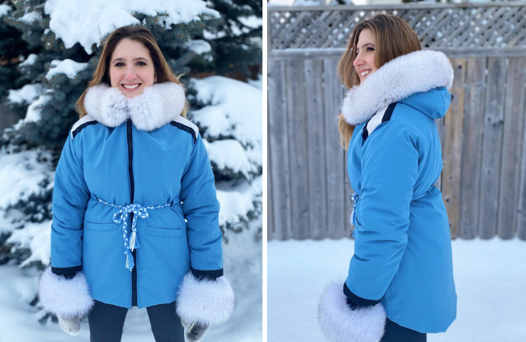 Light blue hi-low parka (2021)