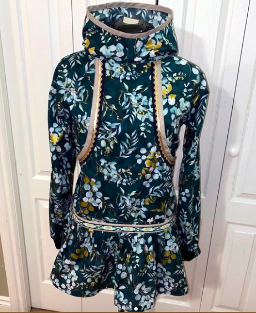 Teal floral kalikuk (2022)