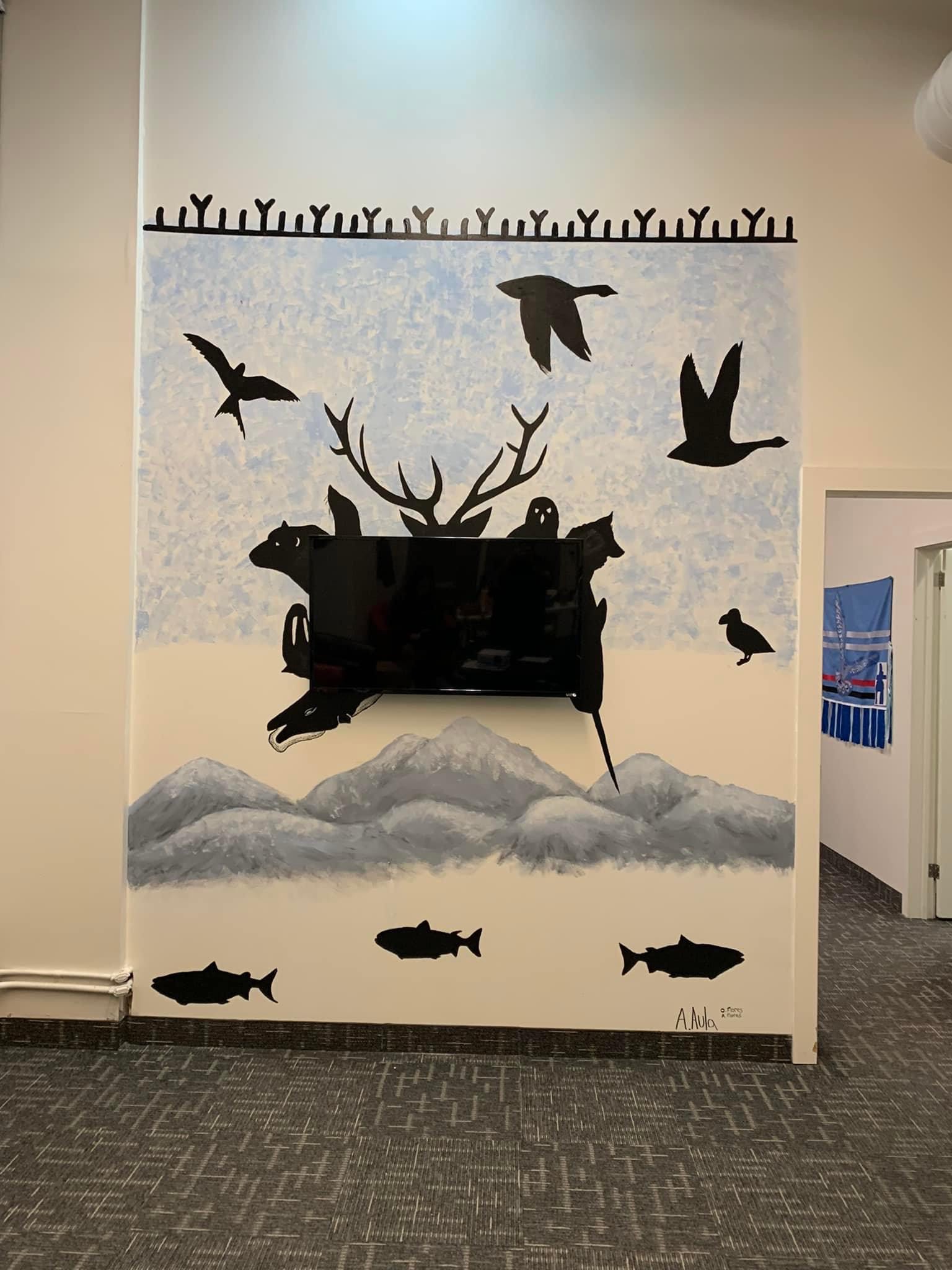 Mural at the Tungasuvvingat Inuit Office in Toronto, ON (2020)
