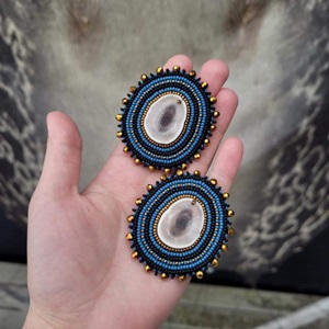 Untitled Blue antler earrings) (2022)