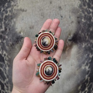 Untitled (Red and white earrings) (2022)