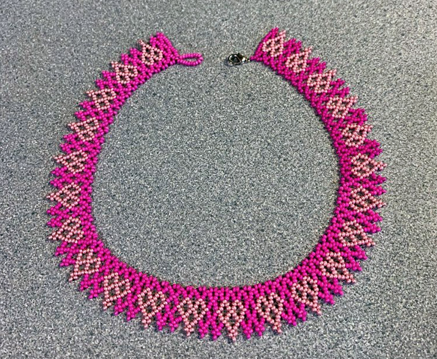 Heart beaded necklace (2020)
