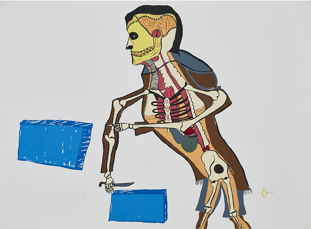 The Vision of a Man Cutting Snow Blocks (1978)