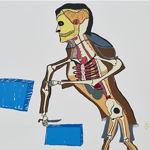 The Vision of a Man Cutting Snow Blocks (1978)