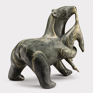 Polar Bear With Captured Seal (1984)