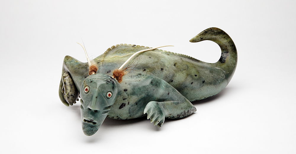 Qalupalik Holding a Head (1994)