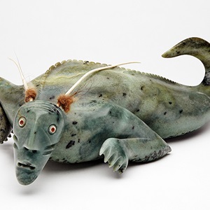 Qalupalik Holding a Head (1994)