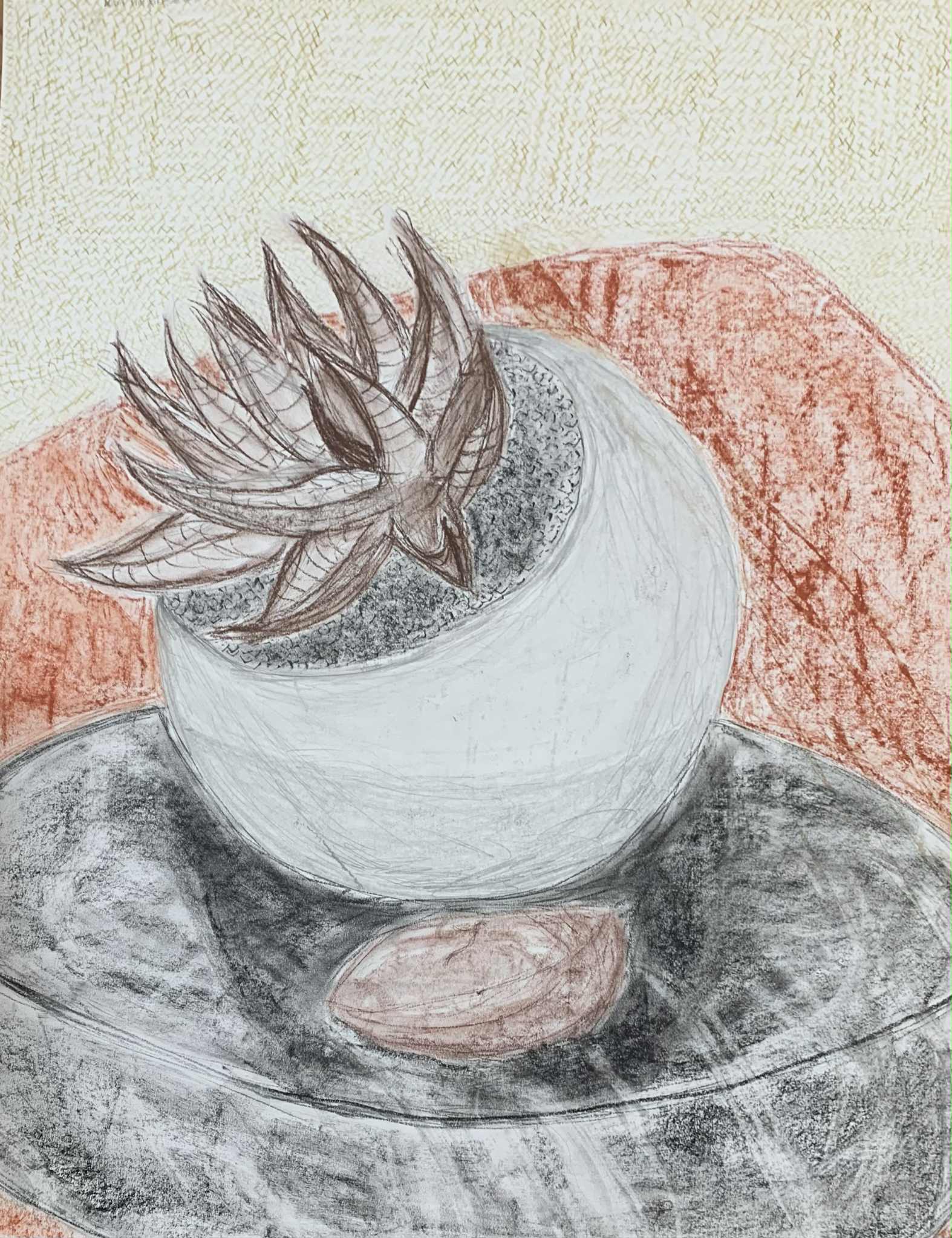 Plant study (2022) mixed media