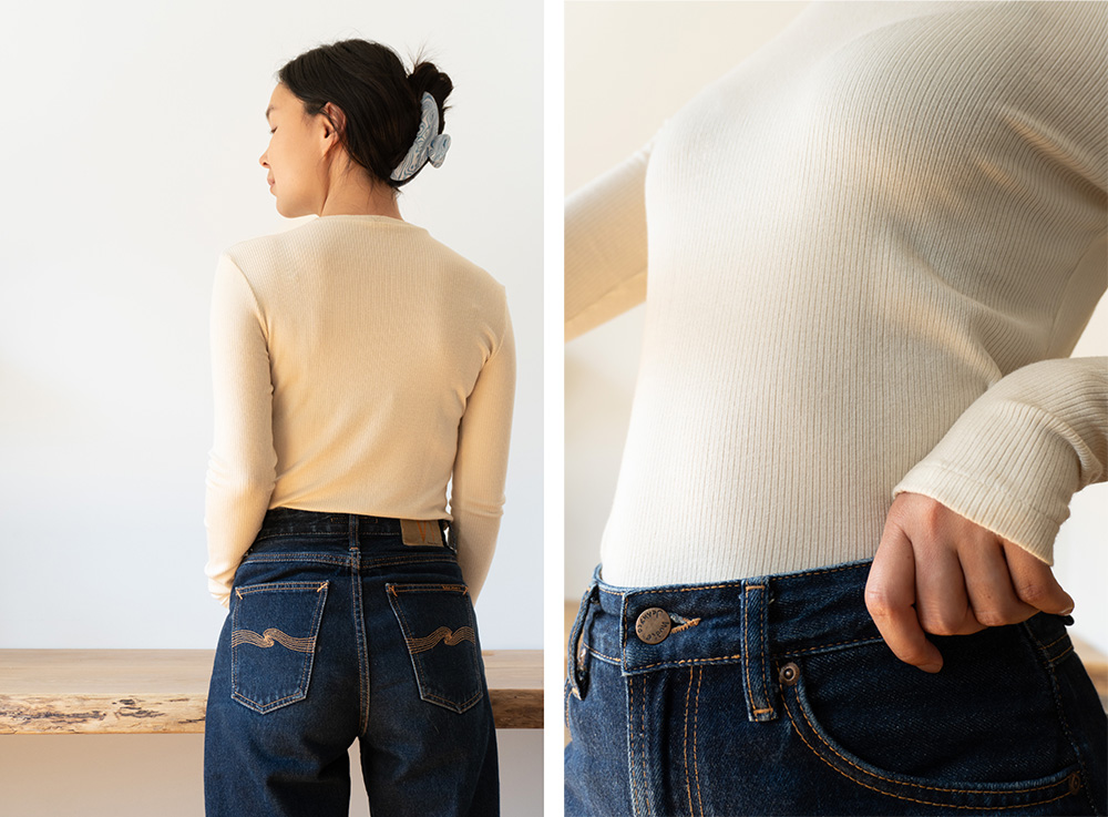 Cream long sleeve top (2023)