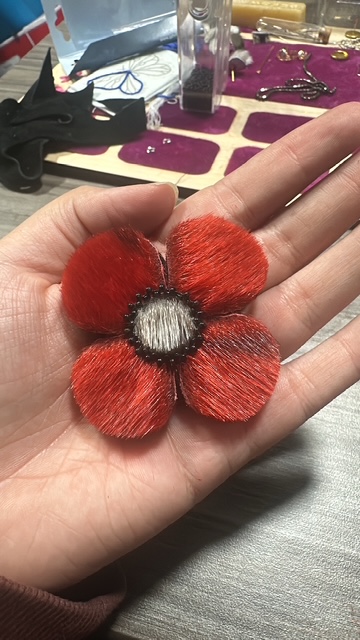 Sealskin and seed beads (2024)