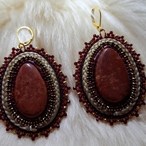 Gala red soapstone earrings (2023)