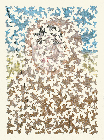 Untitled (pixelated hunter) (2008)
