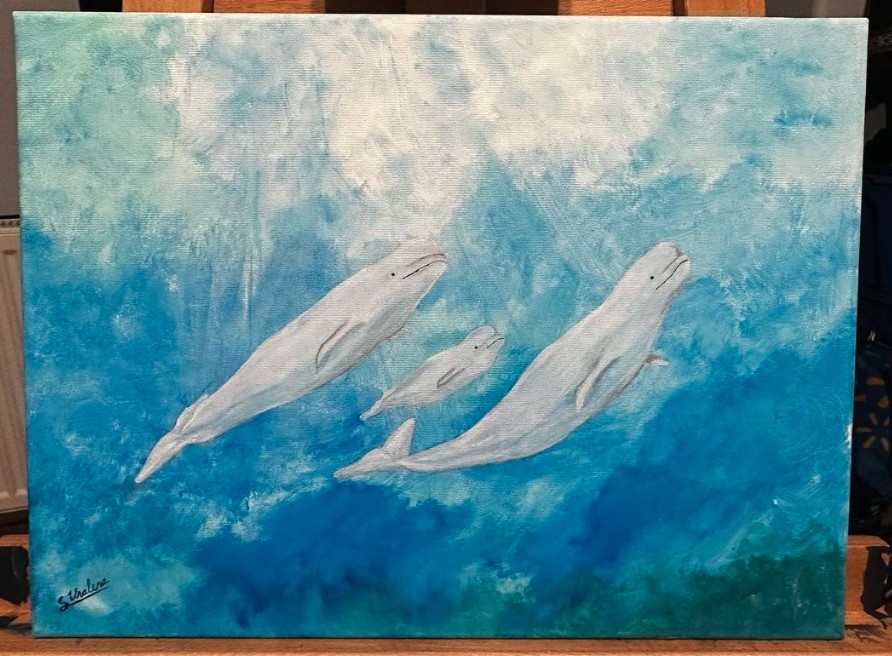 Untitled (beluga whales) (2023)