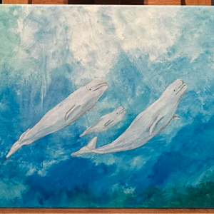 Untitled (beluga whales) (2023)