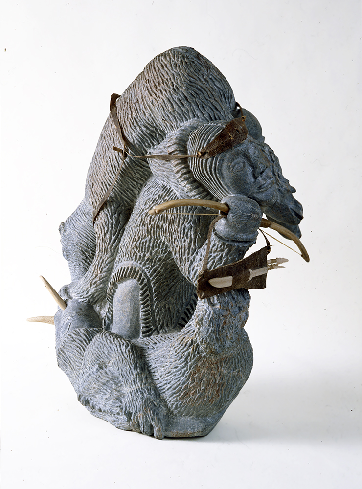 Hunter and Caribou with Monster (1983)