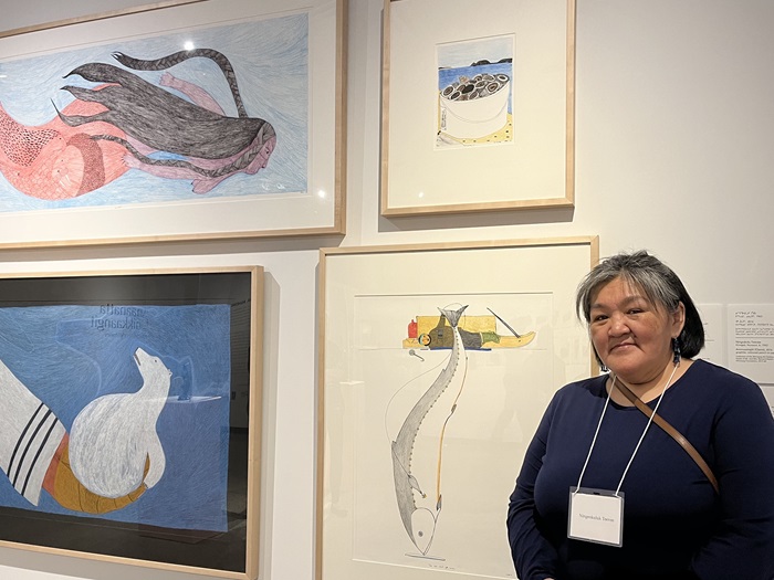 Ningiukulu Teevee at WAG-Qaumajuq September 2023