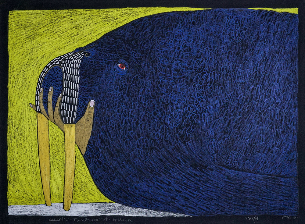 Ningiukulu Teevee Taimaitsumarmat - It Shall Be (2019) Coloured pencil 