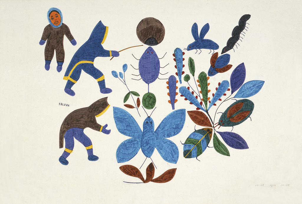 KalvakHelenSummerSceneWithFlowersAndInsects