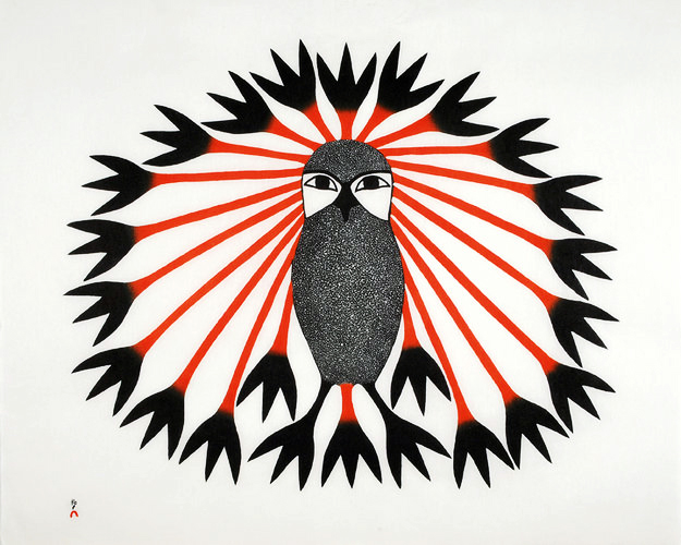 Ashevak Kenojuak Majestic Owl