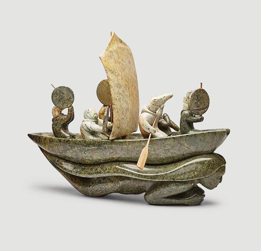 Abraham Anghik Ruben - Animal Spirit Umiak