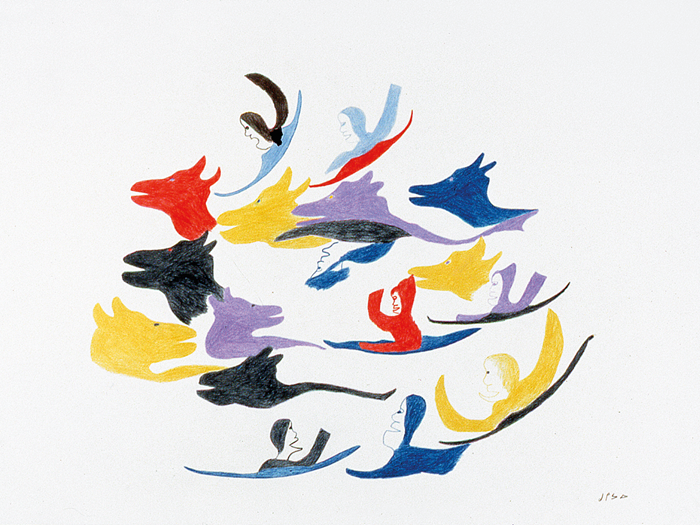 Myra Kikiiyaut-Kayaks and Caribou