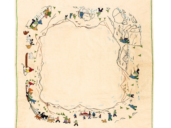 Unidentified Tablecloth Polar Bear Hunt