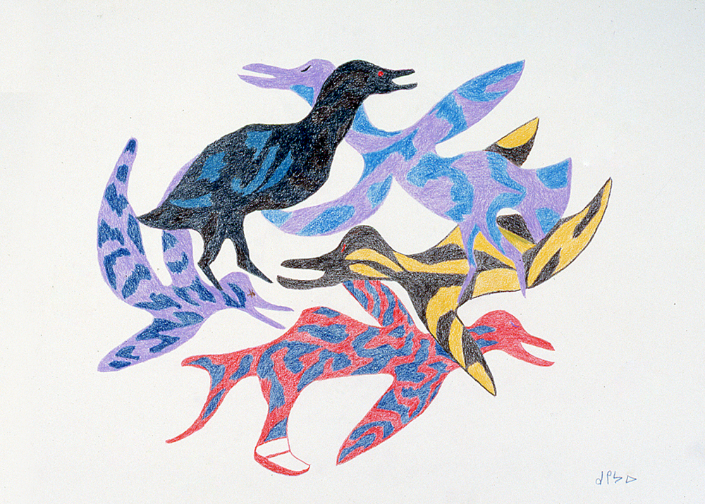 KukiiyautMyraWomanBirdsFishAndWolf