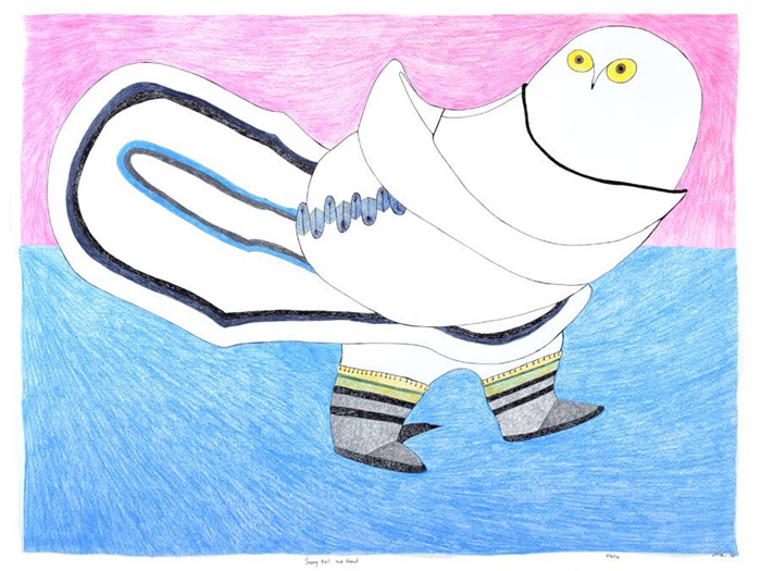 Ningiukulu Teevee - Owl and Friend