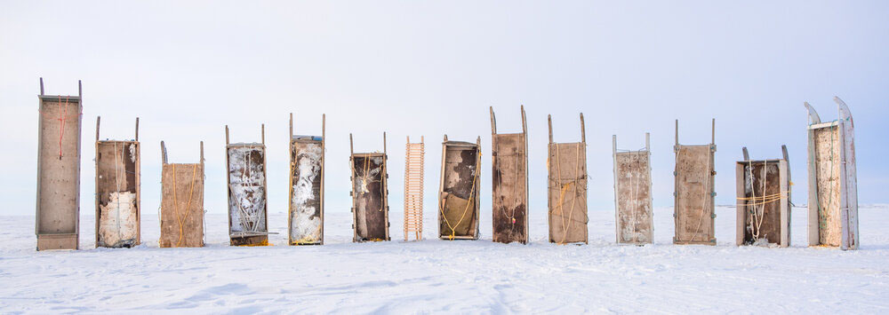 Maureen Gruben - Moving with joy across the ice while my face turns brown from the sun