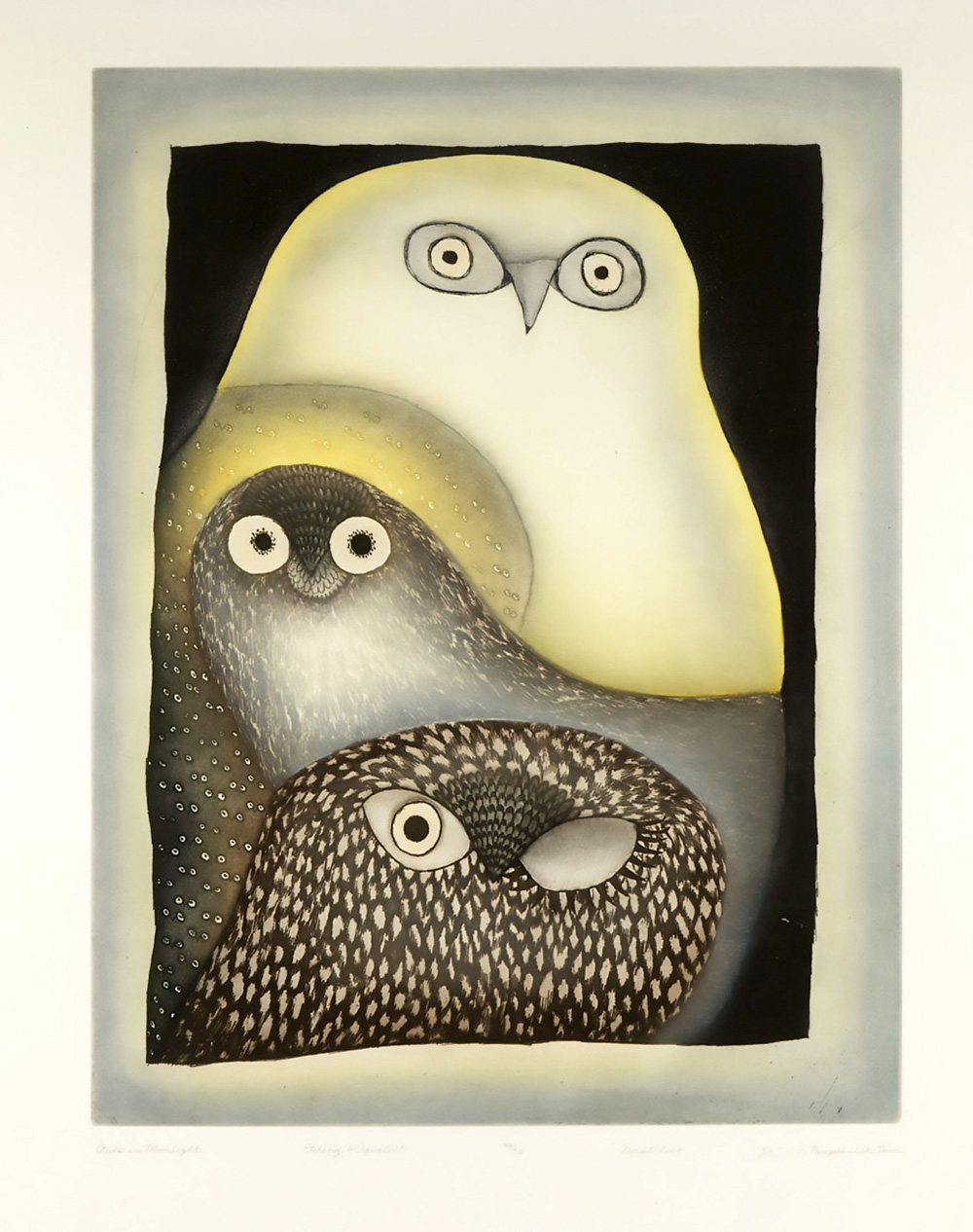 Owls in Moonlight