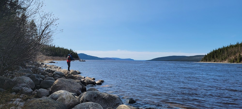 Billy Gauthier fishing with Kara Montague